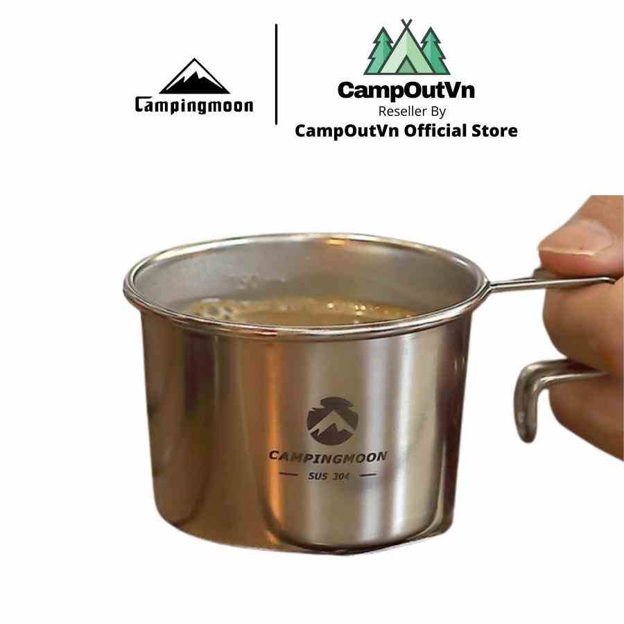 [Mã BMLTB200 giảm đến 100K đơn 499K] Ly Cốc uống nước Campingmoon Campoutvn S180 cắm trại A454