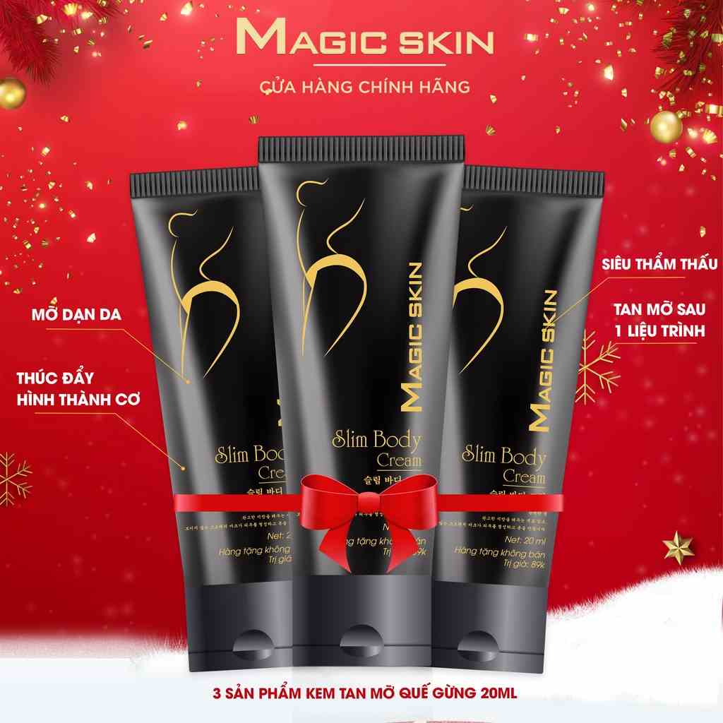 [ƯU ĐÃI 3SP] Kem tan mỡ quế gừng Magic Skin Slim Body Cream Minisize