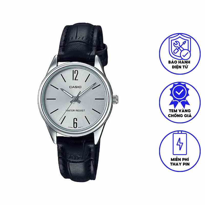 Đồng Hồ Casio Nữ Dây Da Chính Hãng LTP-V005L-7B