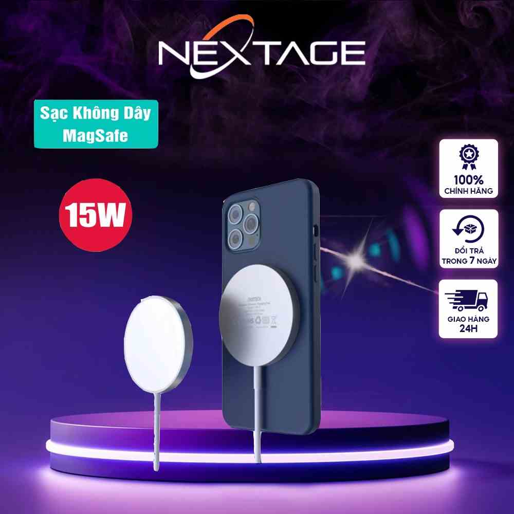 Bộ Sạc Nhanh Không Dây 15w Qi Cho Các Dòng Máy iP - Tai Nghe Bluetooth - Chính Hãng NEXTAGE