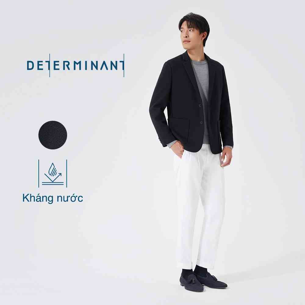 Áo khoác blazer nam DETERMINANT - 71% cotton/29% Polyester - Màu đen - Black BKFD01 [DETOW03]