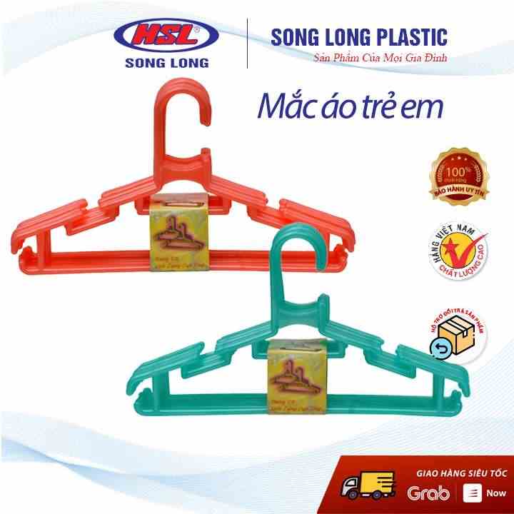 Combo 10 Chiếc Mắc Áo Trẻ Em Song Long