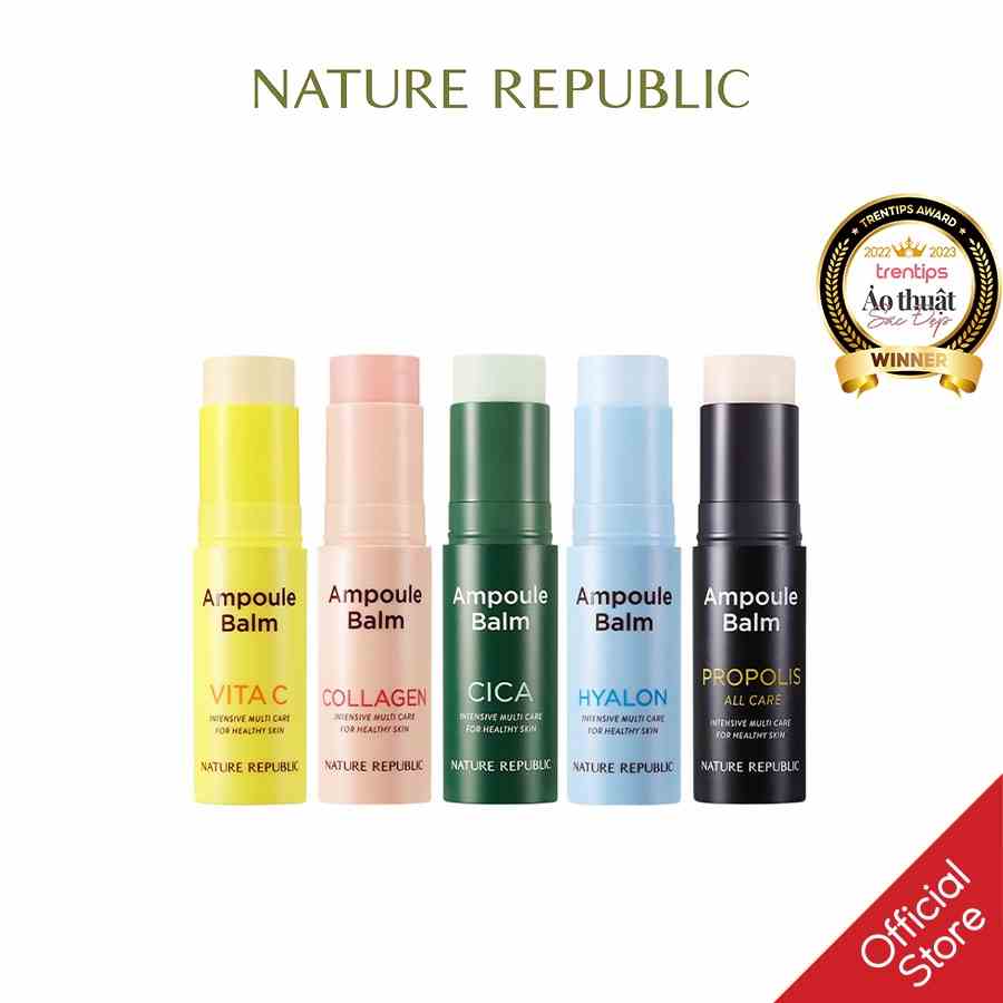 [Mã BMTTC60K giảm đến 60K đơn 50K] Thỏi Dưỡng Đa Năng Tự Nhiên Nature Republic Ampoule Balm 10g