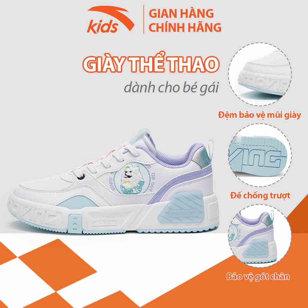 [Mã BMLTB35 giảm đến 35K đơn 99K] Giày đế bằng bé gái thời trang Anta Kids 322248001