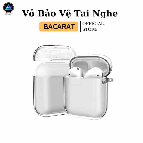 [Mã BMLTB35 giảm đến 35K đơn 99K] Vỏ Tai Nghe AP 2,3,Pro Trong Suốt Bằng Silicon BACARAT