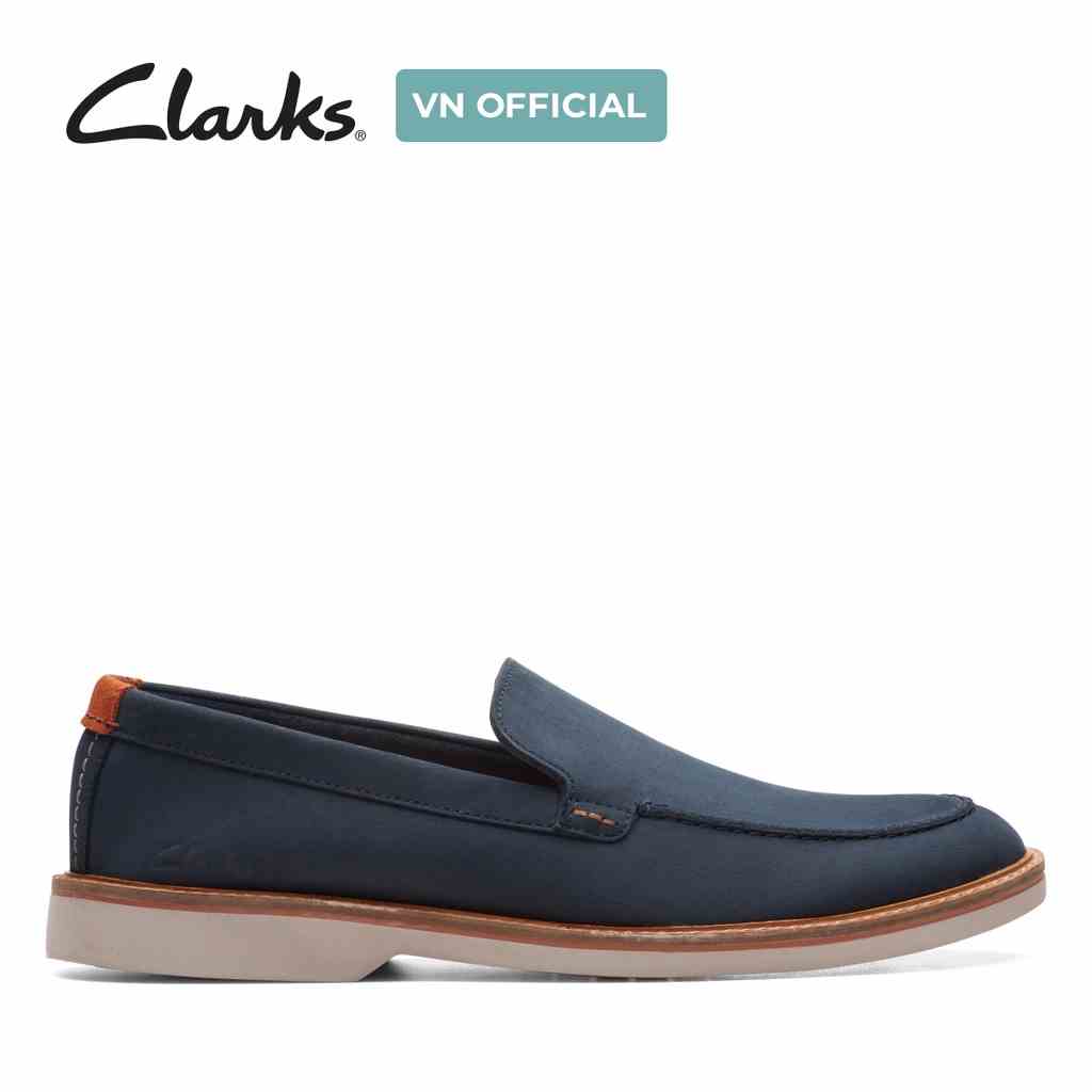 [Mã BMLTA35 giảm đến 35K đơn 99K] Giày Lười Da Nam Clarks AtticusLT Edge màu Navy Nubuck