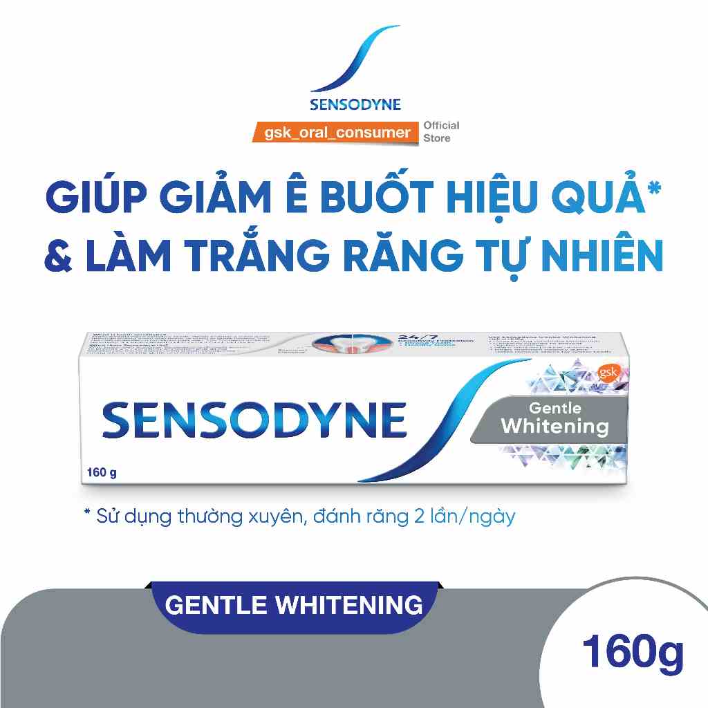 Kem đánh răng Sensodyne Gentle Whitening 160G