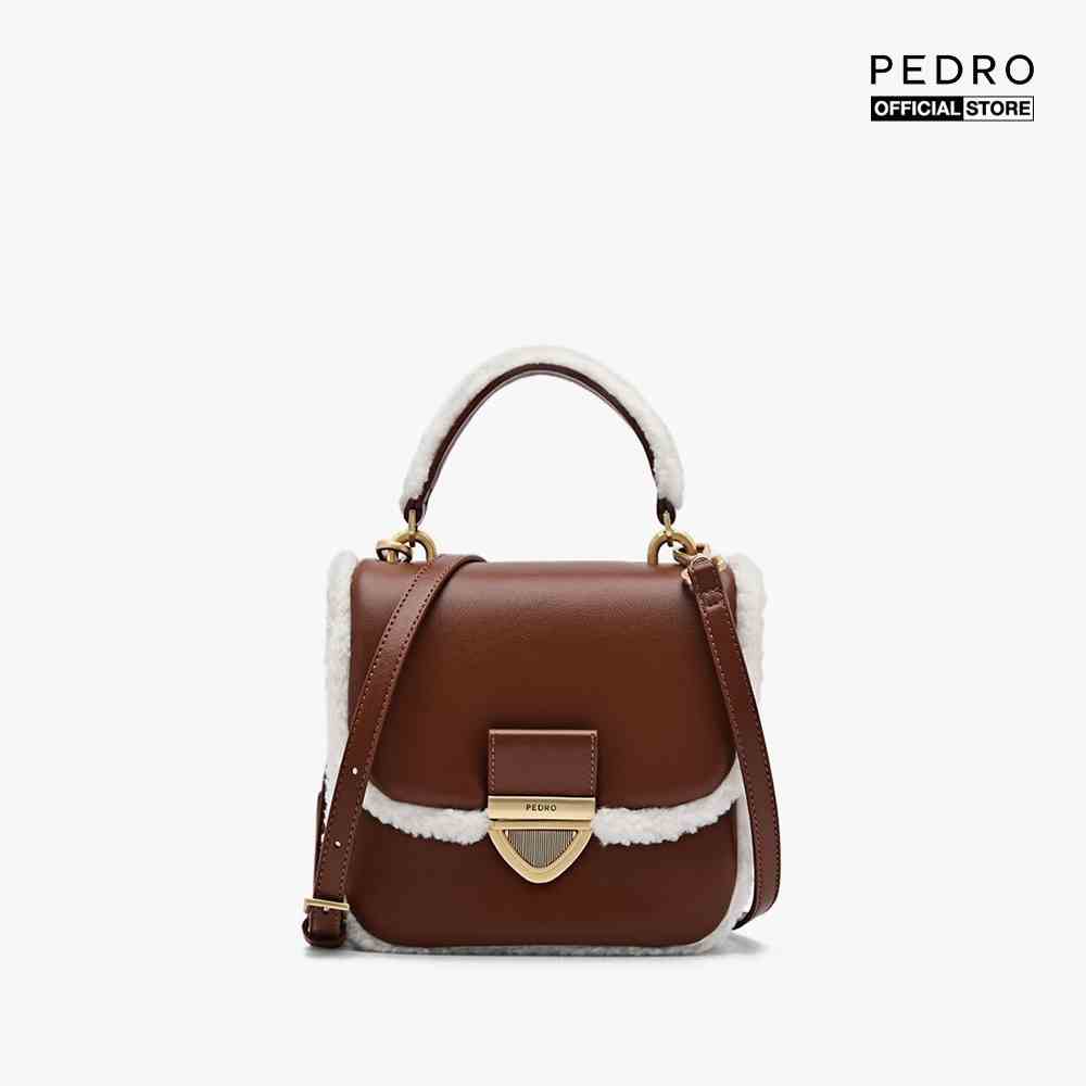 PEDRO - Túi đeo chéo nữ mini nắp gập Quilted Faux Fur PW2-75210144-1-02