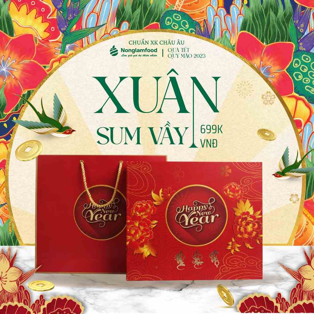 Set quà tặng Sum Vầy Nonglamfood | Bộ quà tặng người thân, bạn bè, doanh nghiệp, đối tác