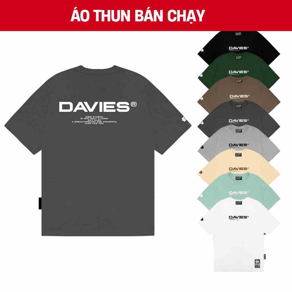 Áo phông nam nữ form rộng tay lỡ basic tee local brand Davies nhiều màu.