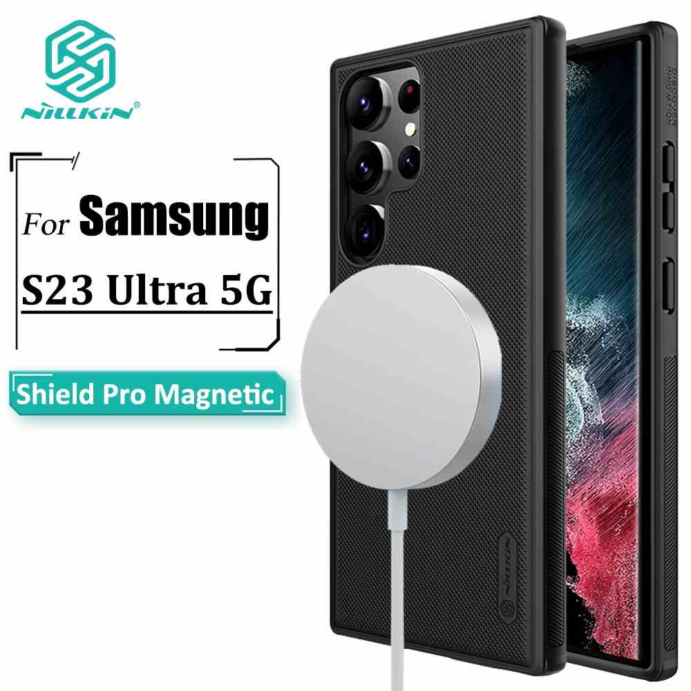 Ốp Điện Thoại Nillkin Bằng TPU + PC Siêu Mỏng Mặt Nhám Từ Tính Chống Sốc / Dấu Vân Tay Cho Samsung Galaxy S23 Ultra