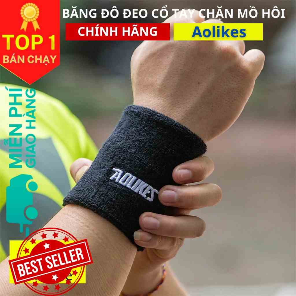 Băng đô đeo cổ tay chặn mồ hôi thể thao Aolikes A0235 Chính hãng