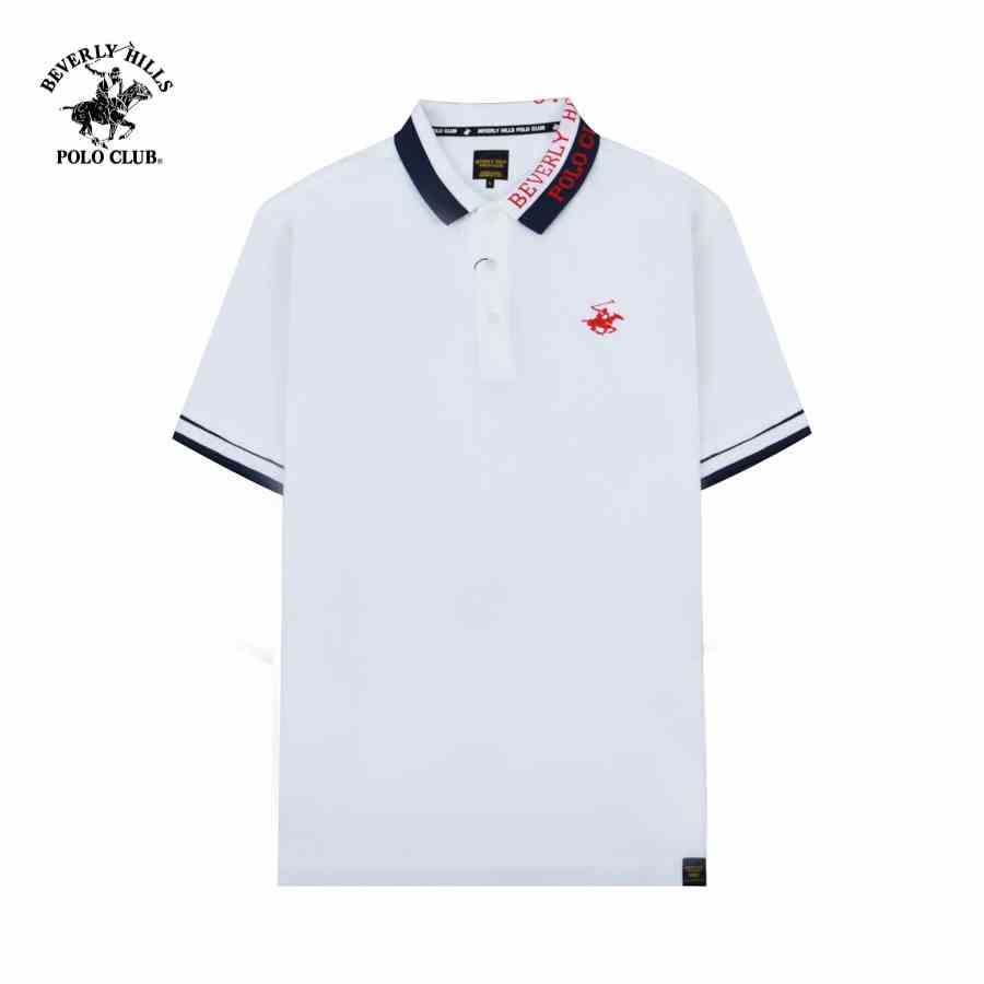 [Mã BMLTB35 giảm đến 35K đơn 99K] Beverly Hills Polo Club - Áo polo Ngắn tay Nam Slim Fit WT WHITE- BHPC PMSSS23TL043