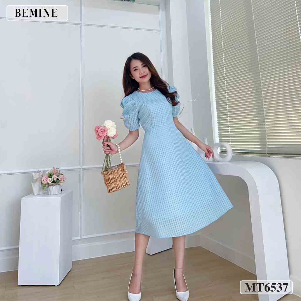 Đầm dáng dài tay phồng tùng xoè BEMINE MT6537