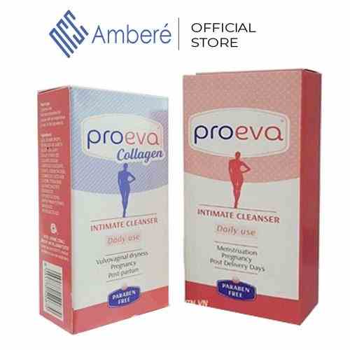 Combo Dung dịch vệ sinh phụ nữ PRO EVA INTIMATE CLEANSER và Proeva Collagen nhập khẩu Italia