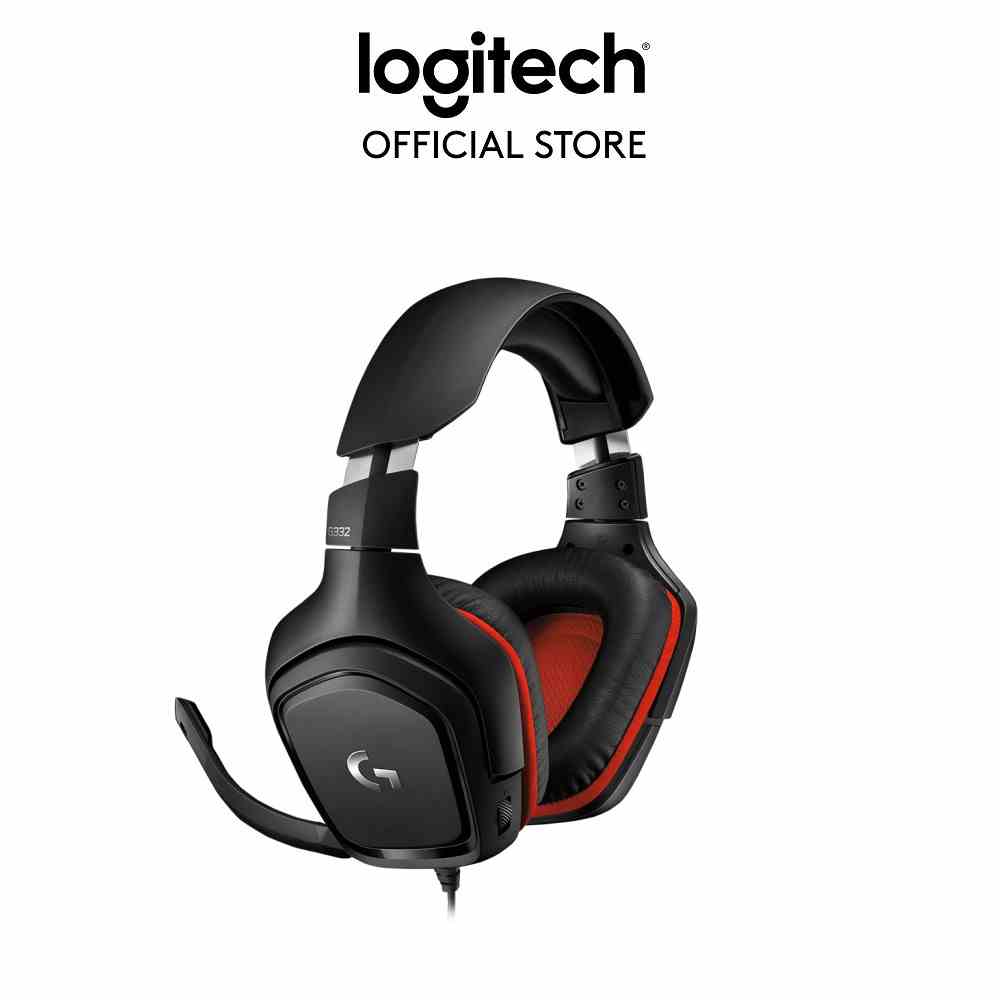 [Mã ELCL7 giảm 7% đơn 300K] Tai nghe game có dây Logitech G331-Màn loa 50mm, mic gập để mute, tương thích đa thiết bị