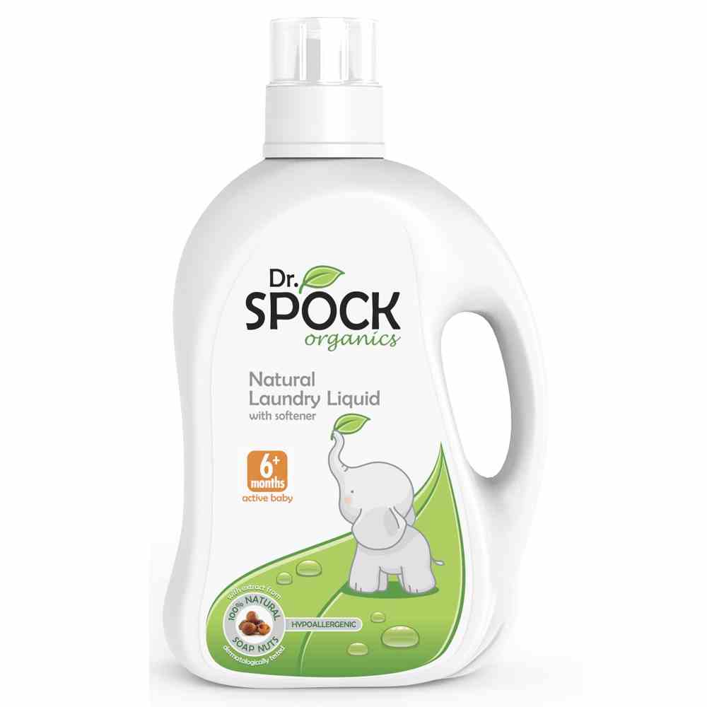 Nước giặt xả hữu cơ bồ hòn Dr. Spock Organic 6M - 2000ml