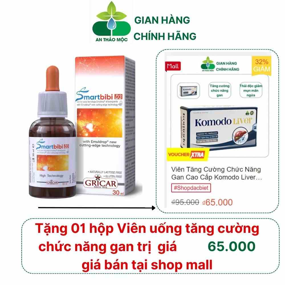 [Mã BMLTB35 giảm đến 35K đơn 99K] Smartbibi D3 Bổ Sung VitaminD3 Giúp Bé Hấp Thu Canxi Tăng Chiều Cao Chống Còi Xương