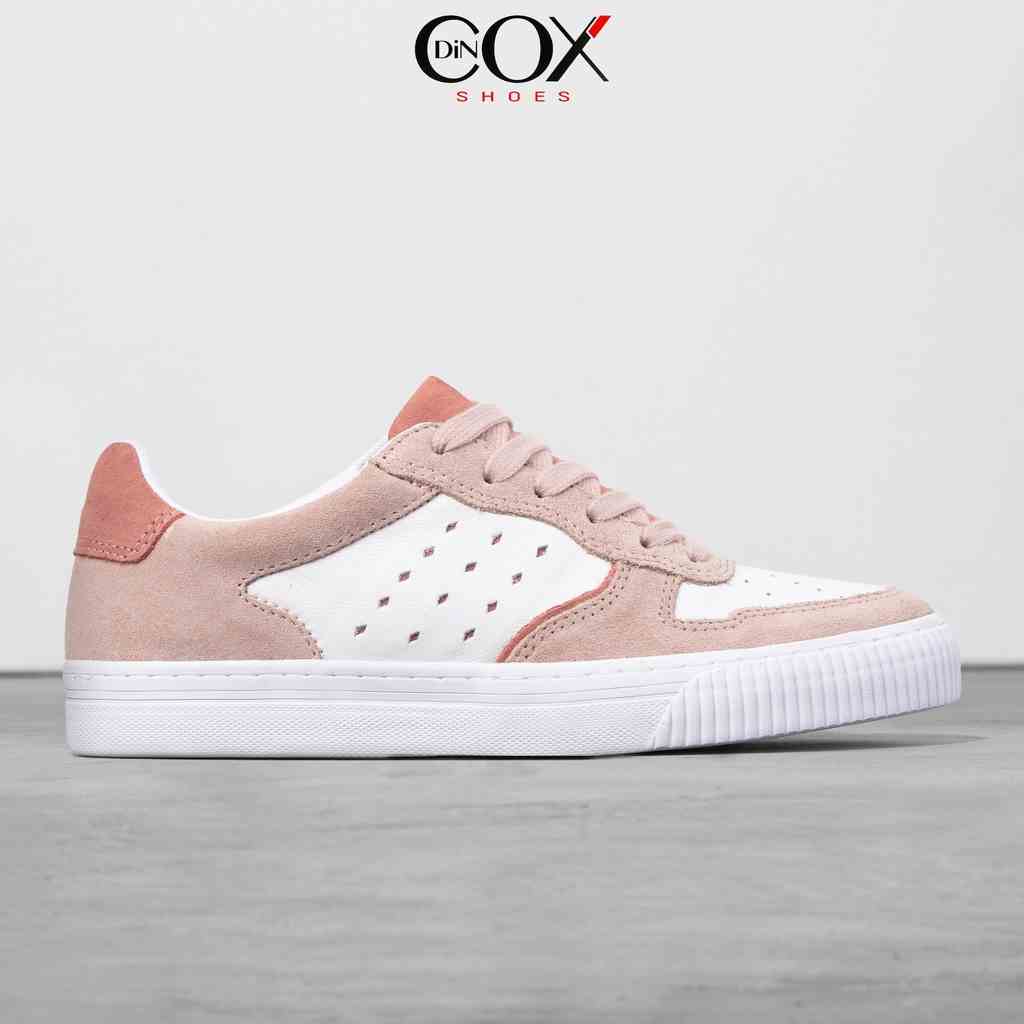 Giày Sneaker Nữ Da Bò Thật DINCOX E03 Pink Sang Trọng