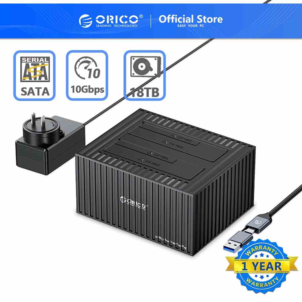 Trạm Kết Nối Ổ Cứng ORICO series 2.5 3.5 Inch Type-C 10Gbps Cho 2.5 / 3.5 