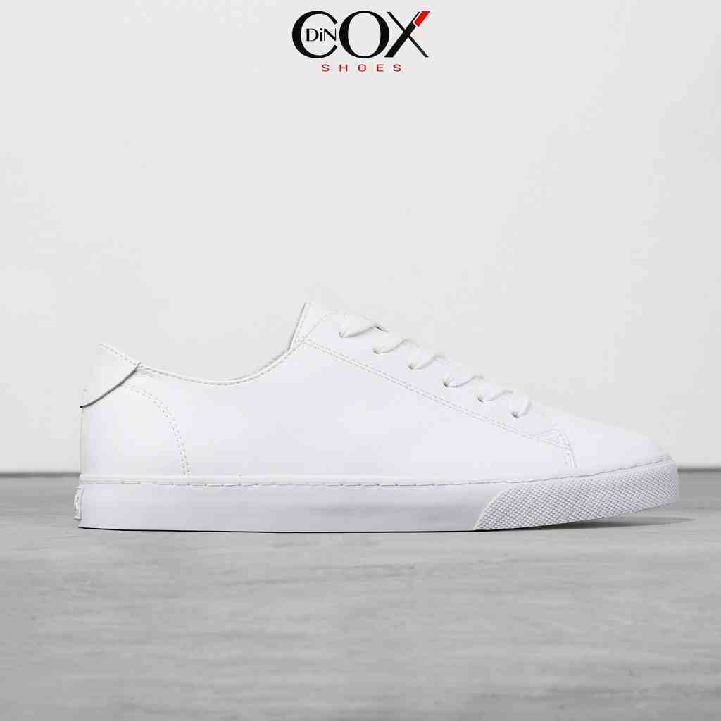 [Mã BMLTA35 giảm đến 35K đơn 99K] Giày Sneaker Da Unisex DINCOX D34 Sành Điệu White