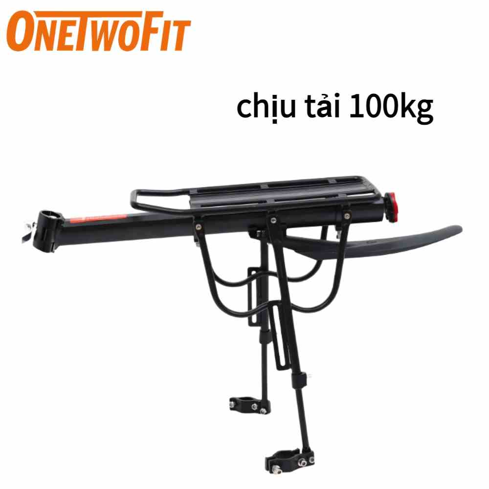 OneTwoFit Kệ Yên Sau Gác Baga，kệ yên sau xe đạp， Tối Đa 100KG Với Chắn Bùn ET008601