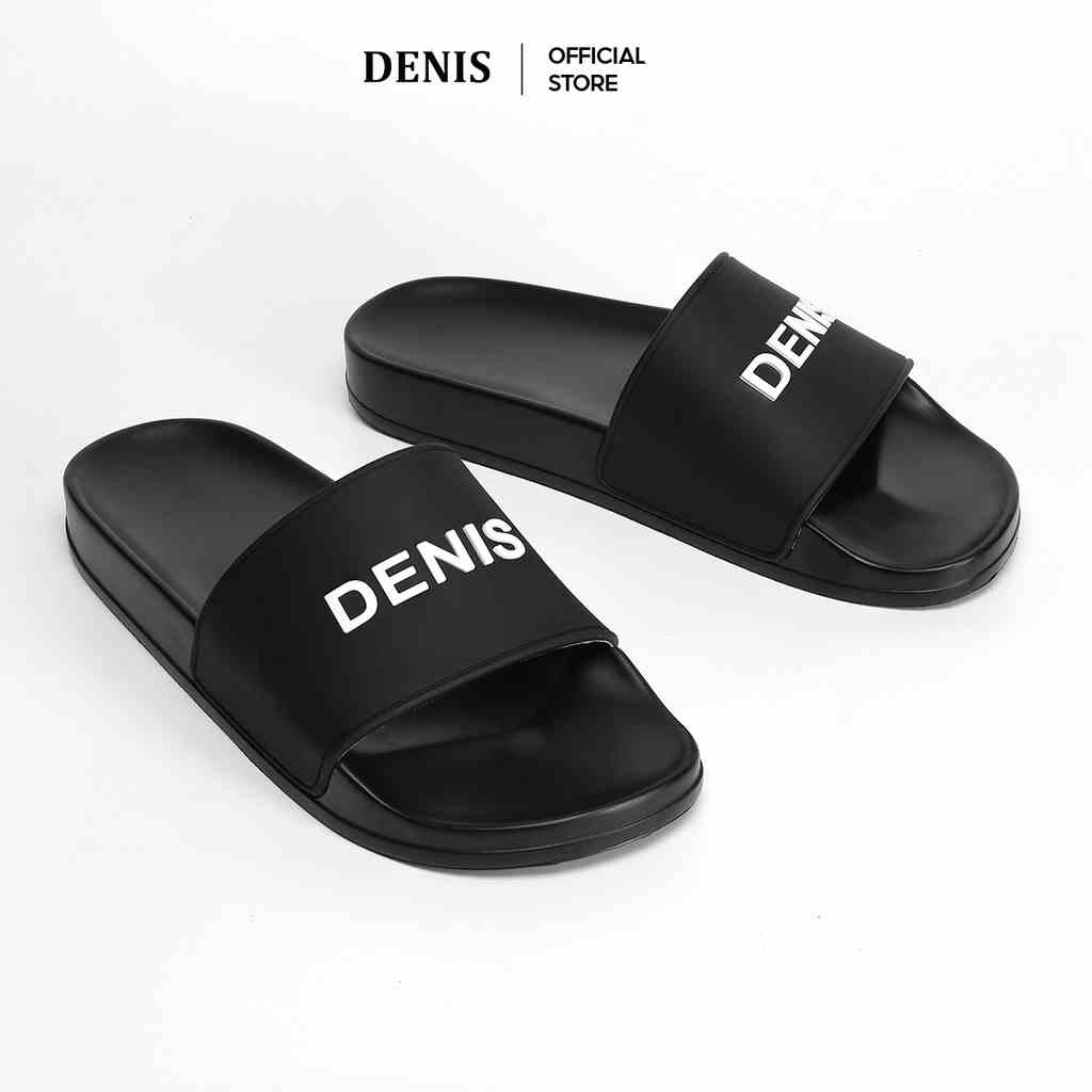 Dép quai ngang Denis Unisex Slipper Màu Đen Cá Tính DN01