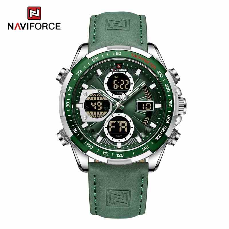 Mới Đồng Hồ Thể Thao NAVIFORCE Sang Trọng Cho Nam ​Đồng Hồ Quartz Điện Tử Chống Thấm Nước