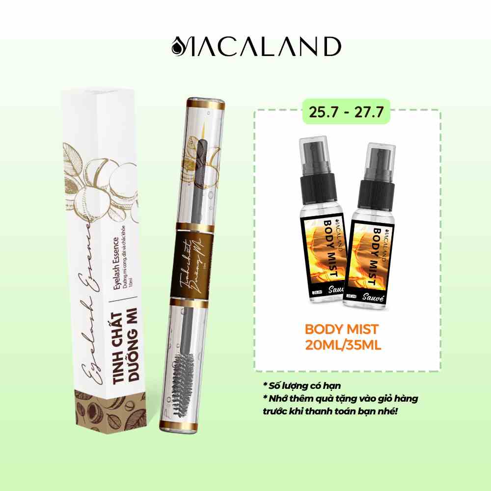 Tinh chất dưỡng mi MACALAND 5ml/10ml chiết xuất từ dầu mắc ca giúp mi chắc khoẻ dài cong tự nhiên