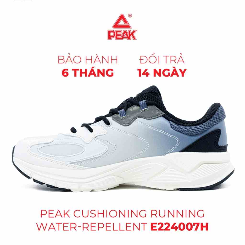 Giày chạy bộ thể thao nam PEAK Cushioning Running Water-Repellent  E224007H