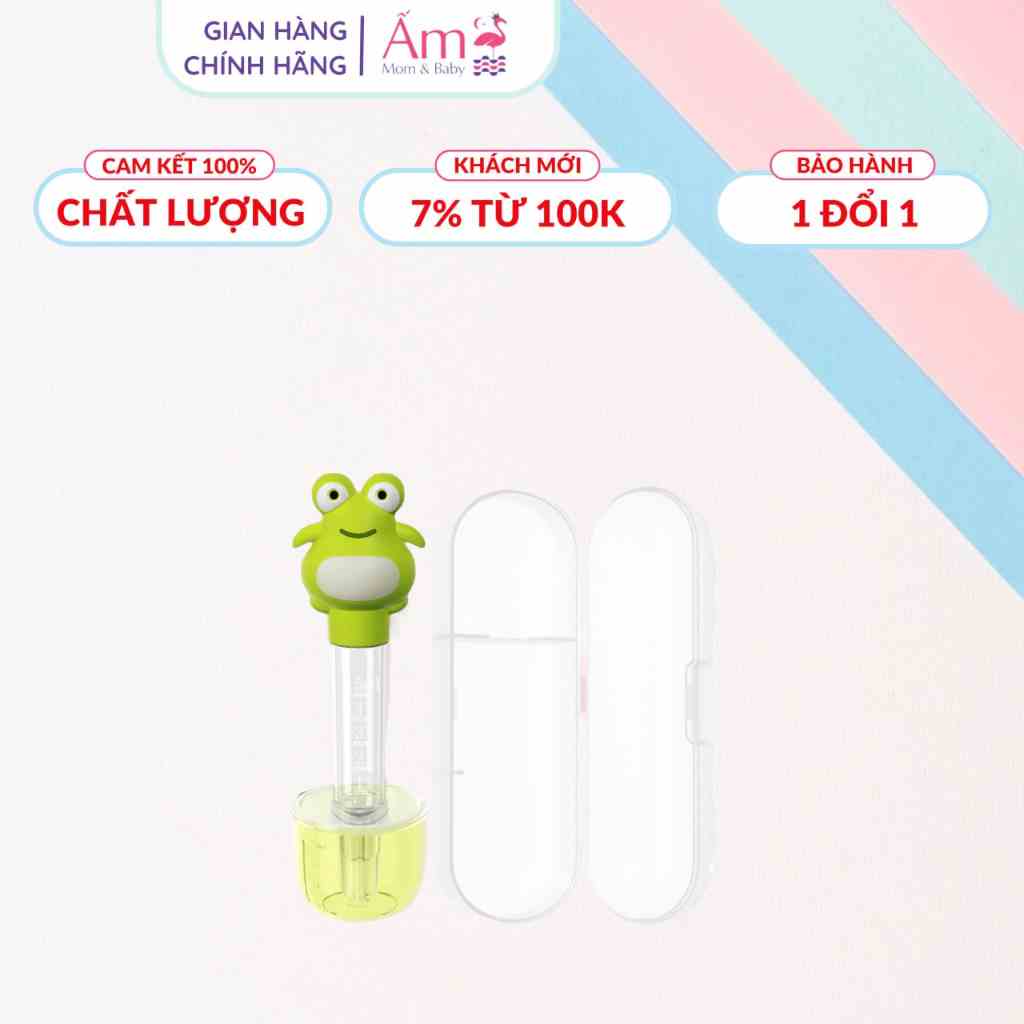 Ống Bón Nước, Sữa Ấm Baby Hình Ếch 5 ml An Toàn Tiện Lợi Cho Bé Biếng Ăn Ấm Gift Decor