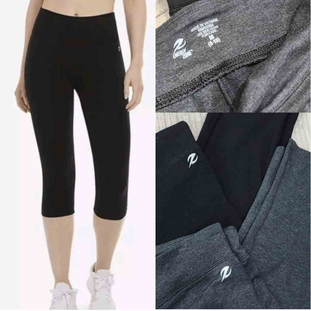 Set 2 Cái Quần legging 2 màu đen / xám Lovadova 23T03C001