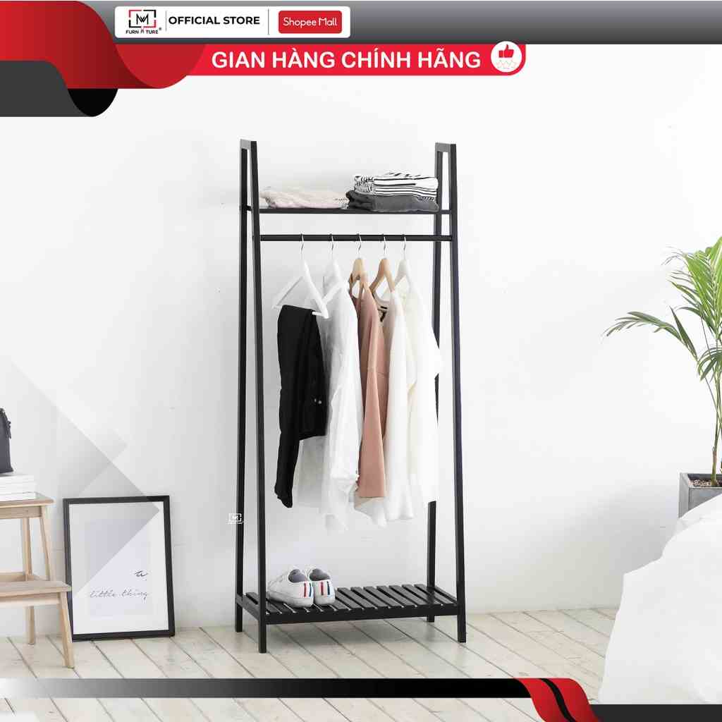 [Mã BMLT50 giảm đến 50K] Giá treo quần áo hình thang hàn quốc - Ladder hanger thương hiệu MW FURNITURE - Nội thất căn hộ