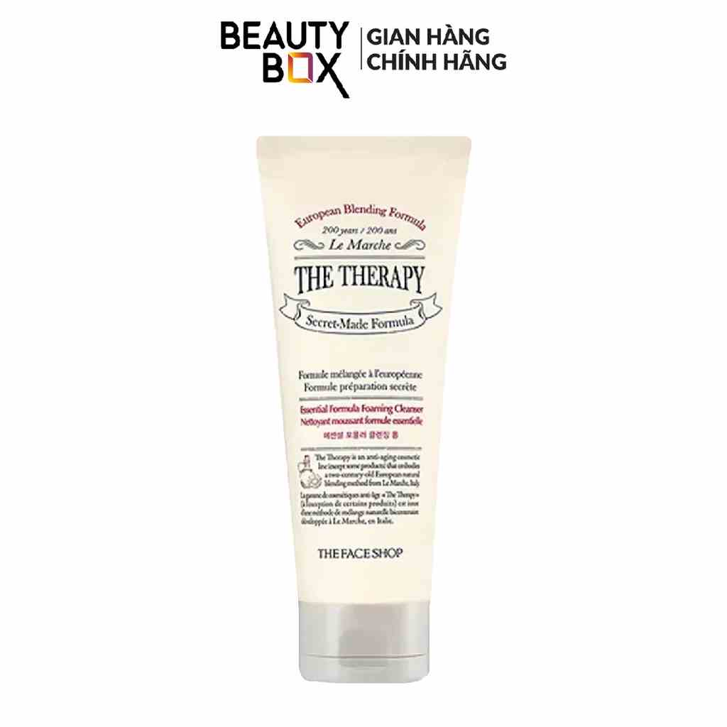 Sữa Rửa Mặt Chống Lão Hóa Sớm THE FACE SHOP The Therapy Essential Foaming Cleanser 150ml