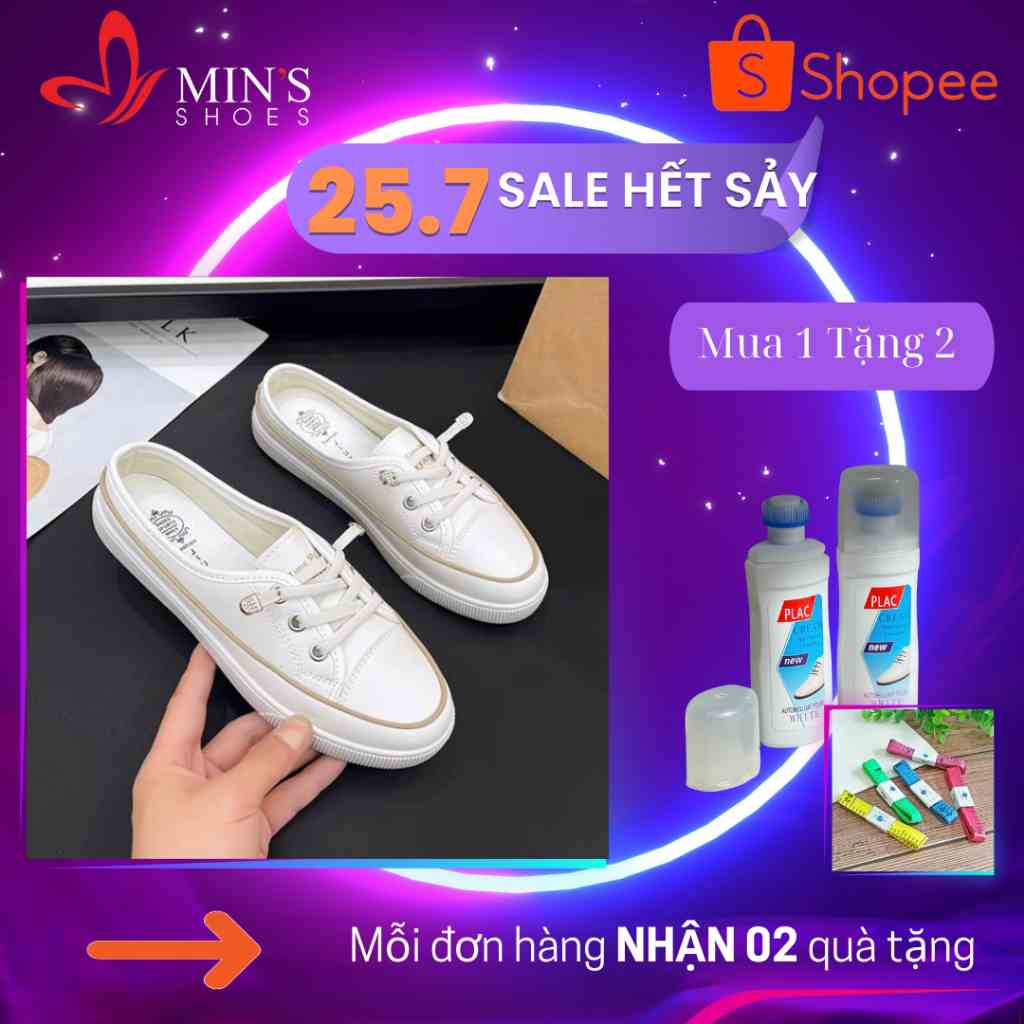 (MUA 1 TẶNG 2 - DUY NHẤT 25-27/07) Mins Shoes - Sục Thể Thao Cao Cấp 14