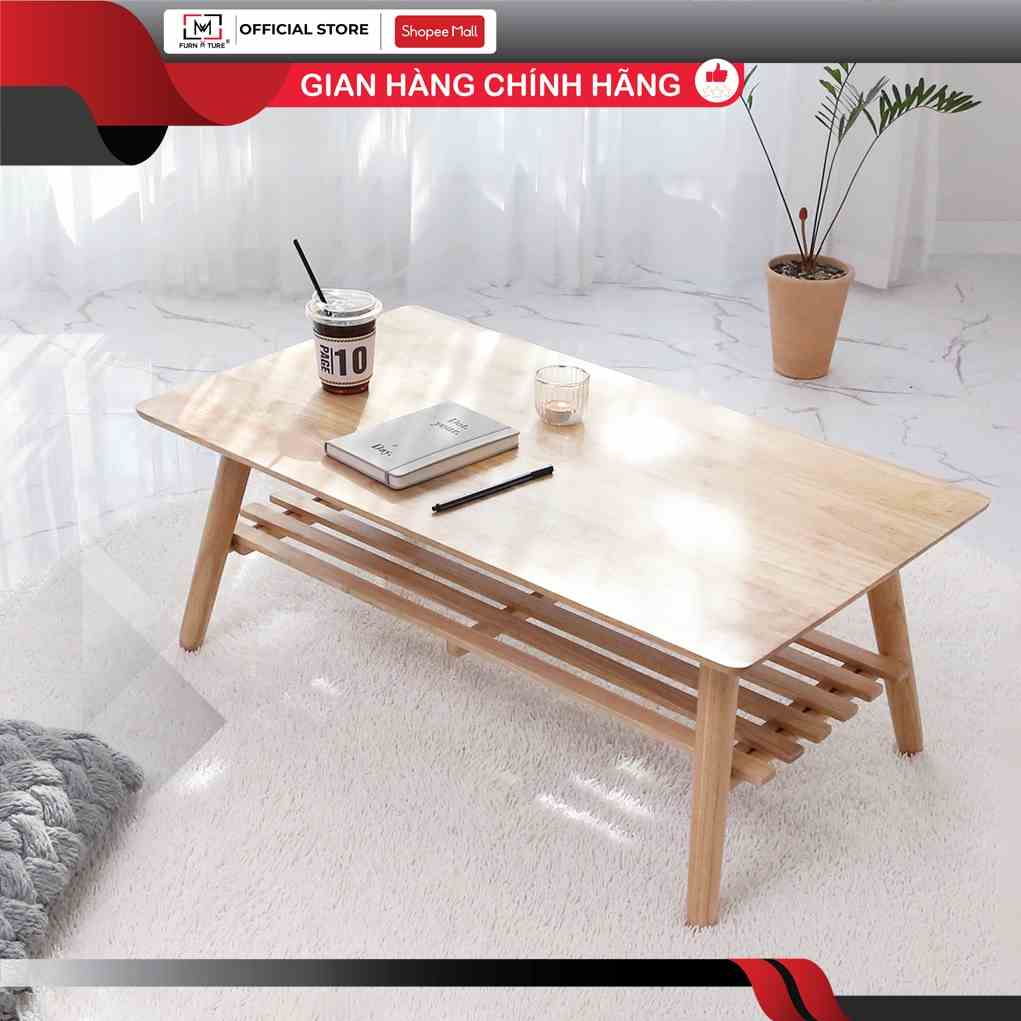 Bàn trà MW FURNITURE gỗ cao su xuất khẩu hàn quốc A TABLE size 90x50 - Nội thất phòng khách