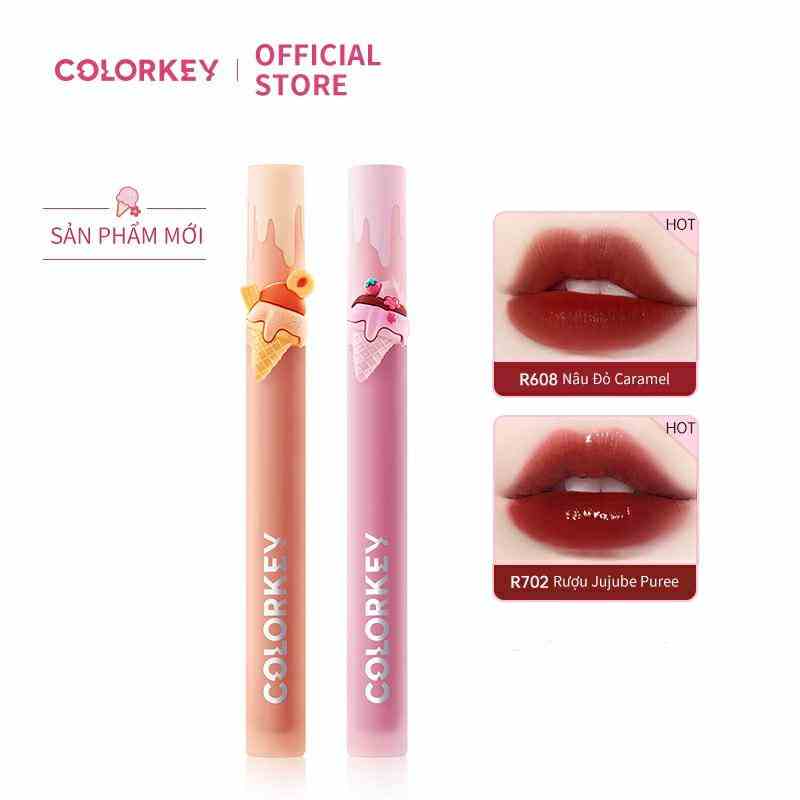 【COLORKEY】Son tint lì bóng siêu cho môi căng mọng Colorkey Juicy Lasting Fruit Tint 1.7g