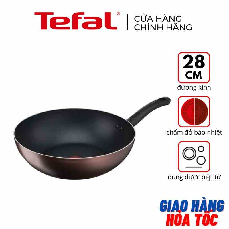 Chảo xào 28cm chống dính đáy từ Tefal Day By Day G1431905 - Hàng chính hãng