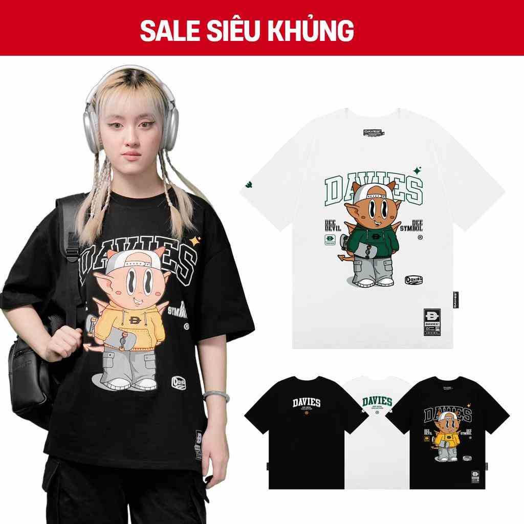 Áo thun local brand nam nữ form rộng tay lỡ Devil Sketer Tee | D29-T5