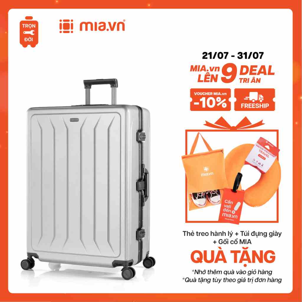 [MUA 1 TẶNG 3]Vali Kéo MIA.vn Du Lịch Pisani Roy BR08 3 size 20/24/28 Cao Cấp Hạn Chế Bể Vỡ - Bảo Hành Trọn Đời