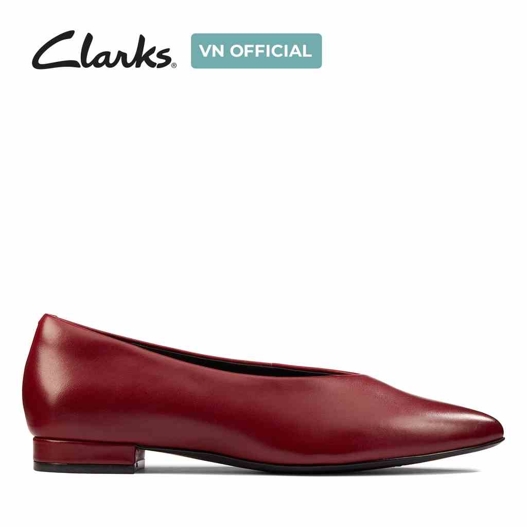 [Mã BMLTA35 giảm đến 35K đơn 99K] Giày sục da nữ CLARKS Laina 15 Easy màu đỏ