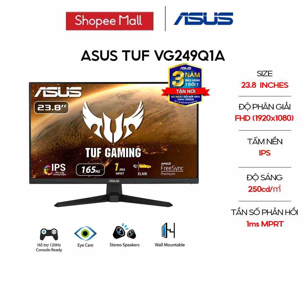 [Mã ELCL7 giảm 7% đơn 300K] Màn Hình ASUS TUF VG249Q1A 23.8