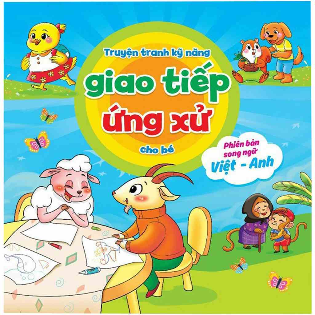 Sách - Truyện Tranh Kỹ Năng Giao Tiếp Ứng Xử Cho Bé Phiên Bản Song Ngữ Việt Anh Bộ 10 Quyển - Có File Đọc Tiếng Anh