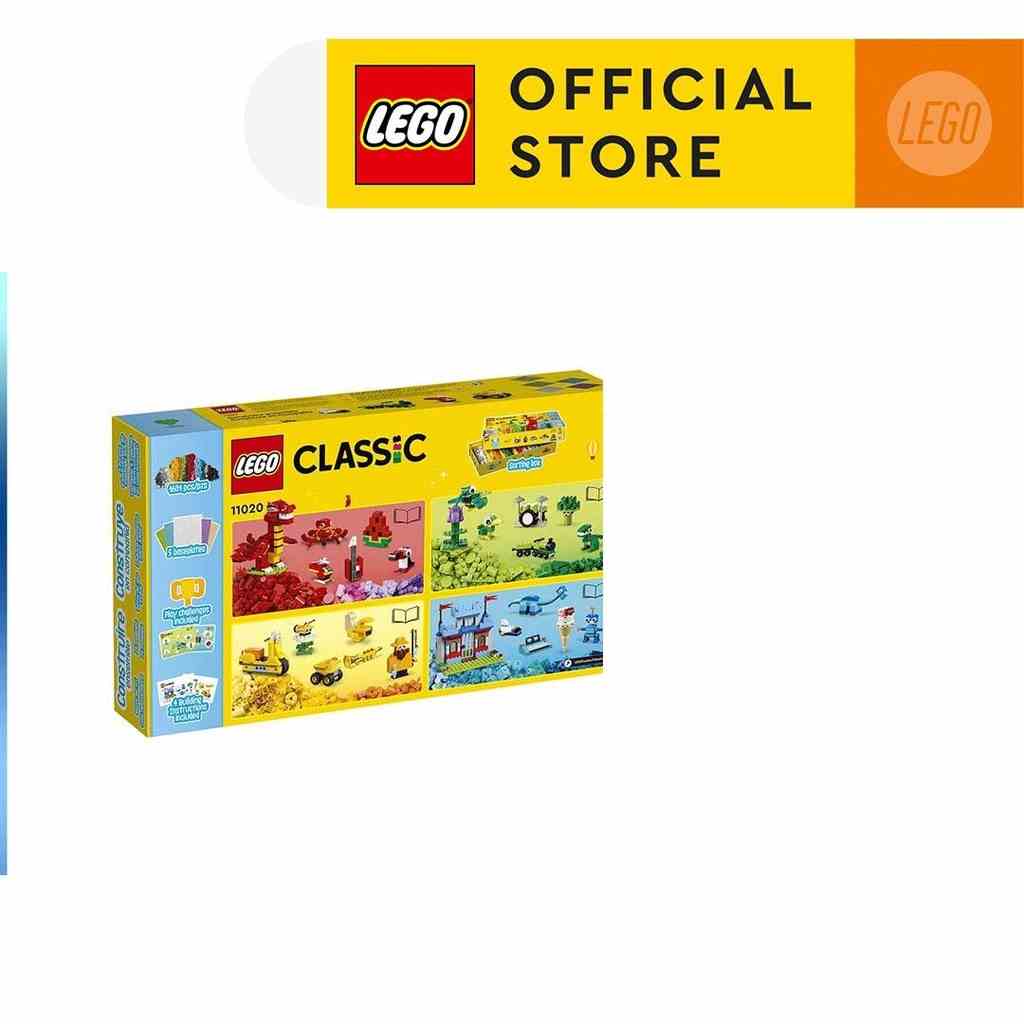 [Mã LIFEMC06DBAU giảm 50k đơn 350k] LEGO Classic 11020 Bộ gạch sáng tạo kèm đế gạch Classic (1601 chi tiết)