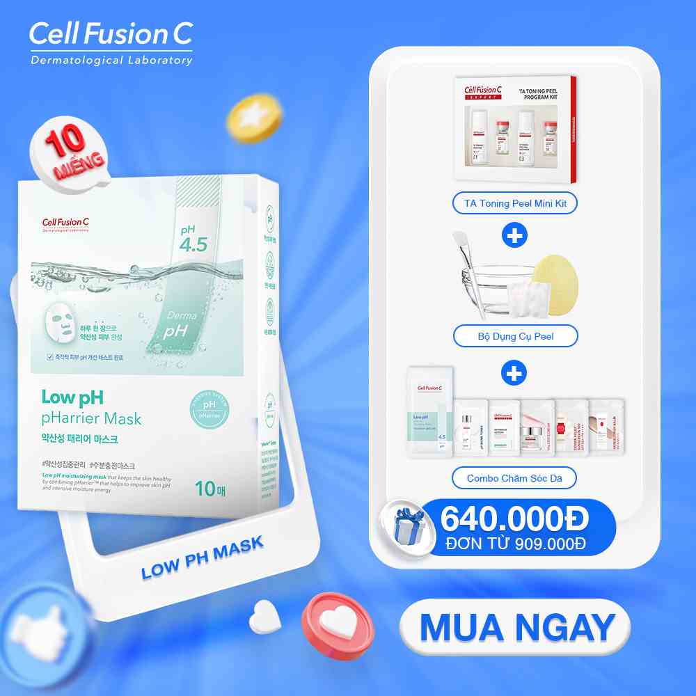 Mặt Nạ Cấp Ẩm Và Cân Bằng Độ pH Cell Fusion C Low pH pHarrier Mask