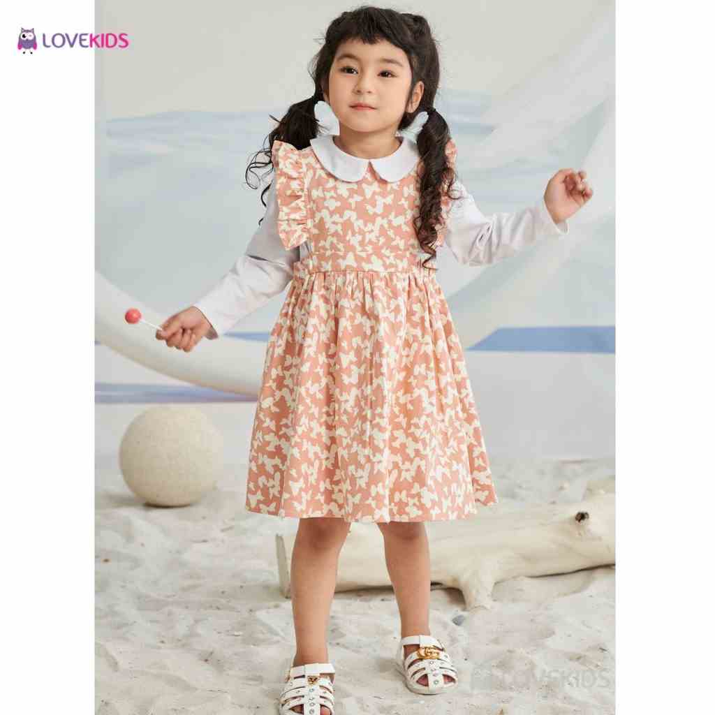 [Mã BMLTA35 giảm đến 35K đơn 99K] Váy yếm vai bèo - Lovekids