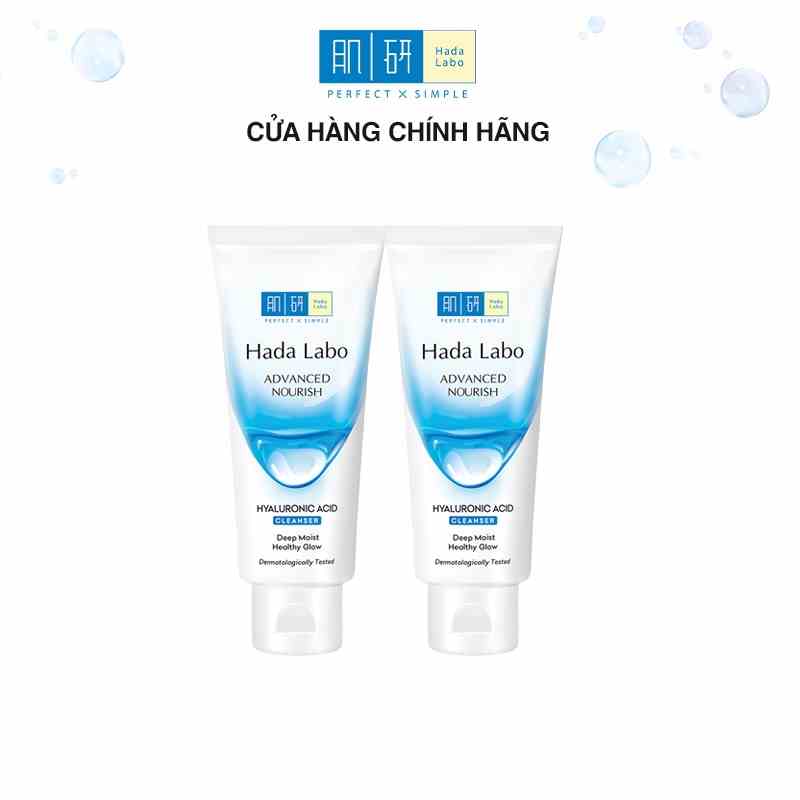 [VB] Bộ 2 sữa rữa mặt ẩm mịn Hada Labo Advanced Nourish