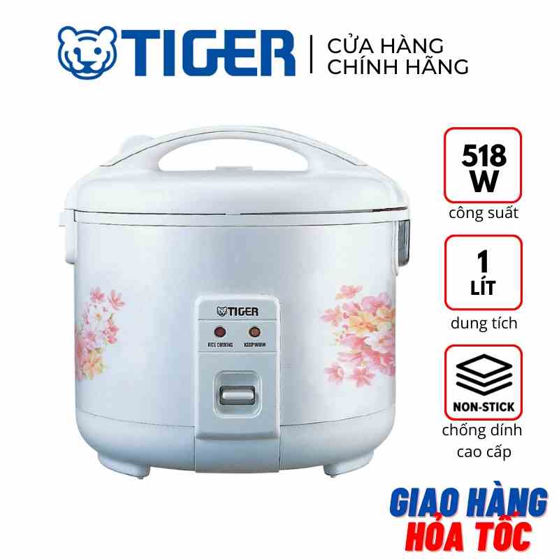 Nồi cơm điện cơ chống dính 1L Tiger JNP-1000(FL) 518W - Hàng chính hãng