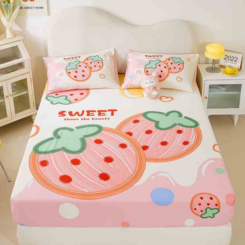 Bộ Ga Gối Cotton HIN BEDDING, Chất Liệu Vải Cotton Mềm Mịn Thấm Hút Mồ Hôi Đủ Kích Thước