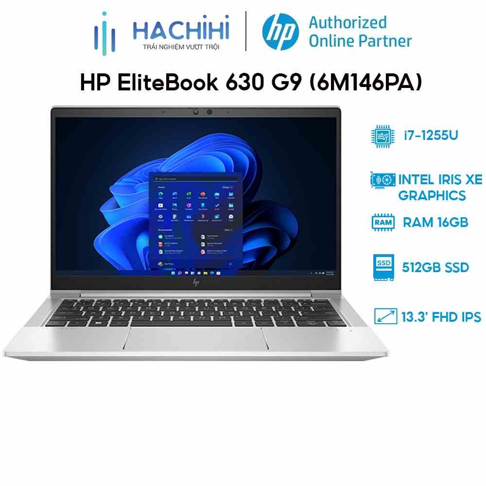 Laptop HP EliteBook 630 G9 (6M146PA) (i7-1255U | 16GB | 512GB | Intel Iris Xe Graphics | 13.3 FHD | Win 11)